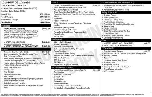2026 BMW X3 30 xDrive