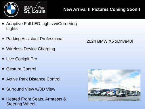 Black Sapphire Metallic 2024 BMW X5 xDrive40i