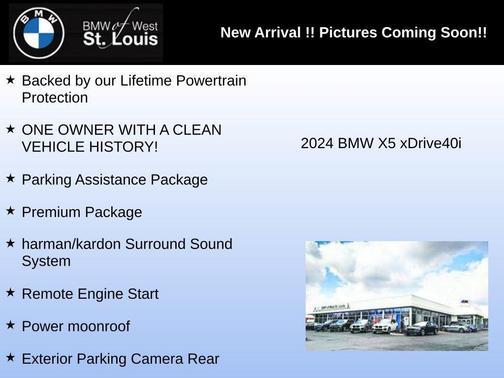 Black Sapphire Metallic 2024 BMW X5 xDrive40i