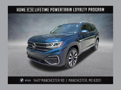 Tourmaline Blue Metallic 2021 Volkswagen Atlas 3.6L SEL Premium