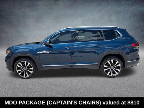 Tourmaline Blue Metallic 2021 Volkswagen Atlas 3.6L SEL Premium