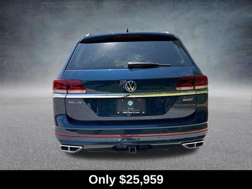 Tourmaline Blue Metallic 2021 Volkswagen Atlas 3.6L SEL Premium