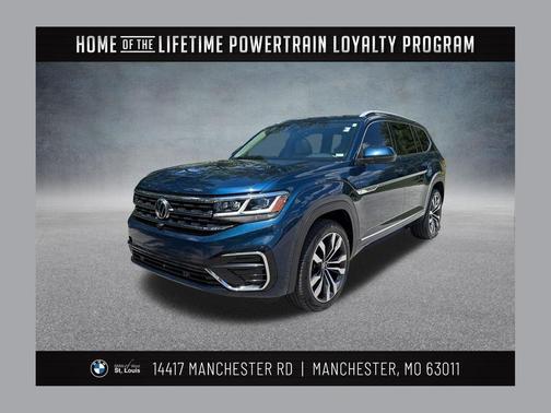 Tourmaline Blue Metallic 2021 Volkswagen Atlas 3.6L SEL Premium
