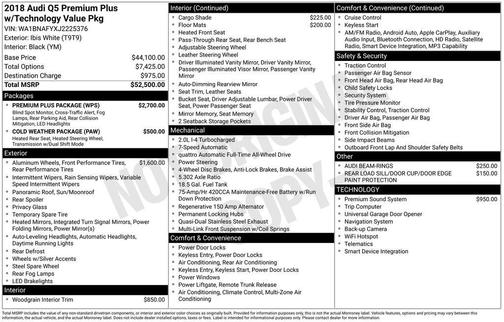 2018 Audi Q5 2.0T Premium Plus