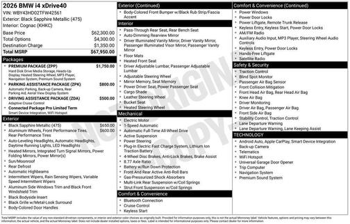 2026 BMW i4 Gran Coupe xDrive40