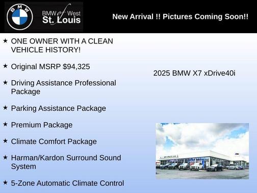 Mineral White Metallic 2025 BMW X7 xDrive40i