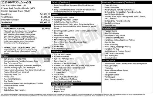 2025 BMW X3 30 xDrive