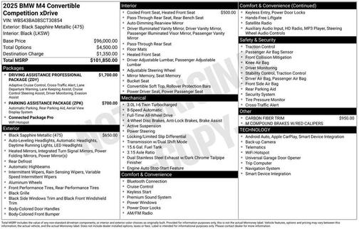 2025 BMW M4 Competition xDrive