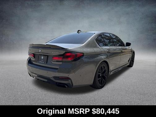 Bernina Gray Amber Effect Metallic 2022 BMW M550 i Xdrive