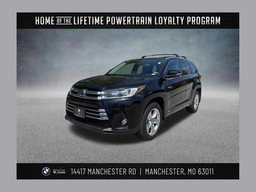 Midnight Black Metallic 2018 Toyota Highlander Hybrid Limited
