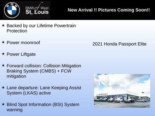 2021 Honda Passport AWD Elite