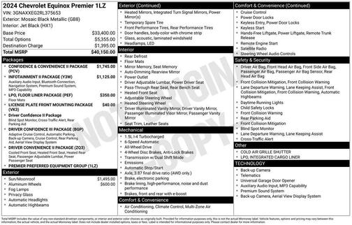 2024 Chevrolet Equinox Premier w/1LZ