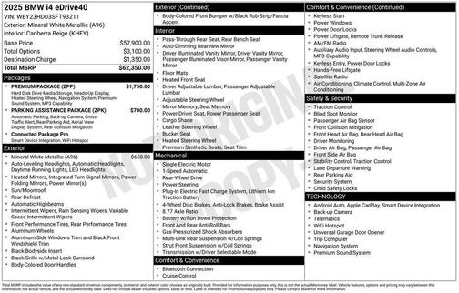 2025 BMW i4 Gran Coupe eDrive40