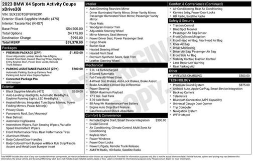 2023 BMW X4 xDrive30i