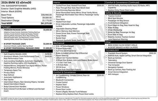 2026 BMW X3 30 xDrive