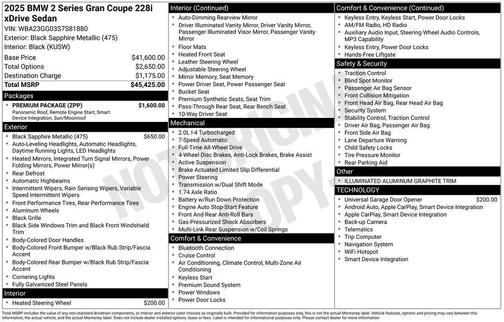 2025 BMW 228 Gran Coupe xDrive