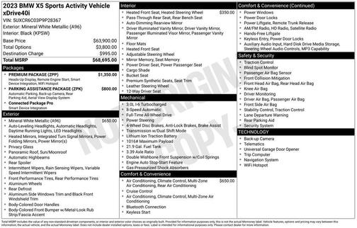 2023 BMW X5 xDrive40i