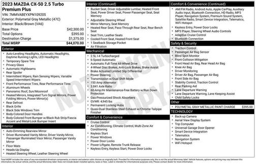 2023 Mazda CX-50 2.5 Turbo Premium Plus Package