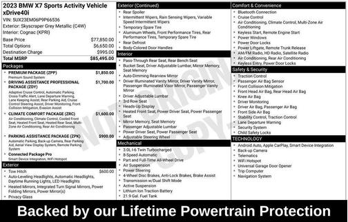 2023 BMW X7 xDrive40i