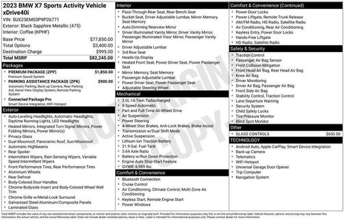 2023 BMW X7 xDrive40i