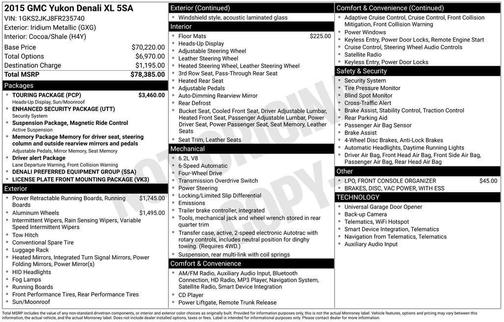 2015 GMC Yukon XL 1500 Denali