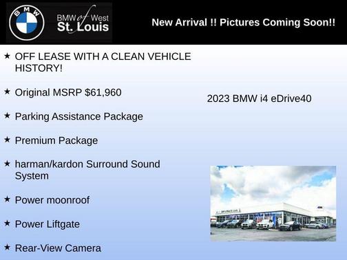Black Sapphire Metallic 2023 BMW i4 Gran Coupe eDrive40