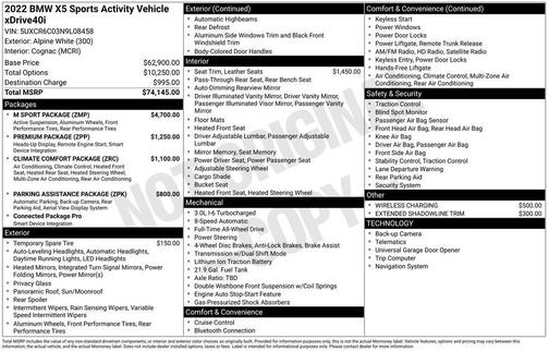 2022 BMW X5 xDrive40i