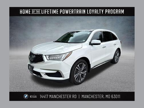 Platinum White Pearl 2020 Acura MDX 3.5L w/Technology Package