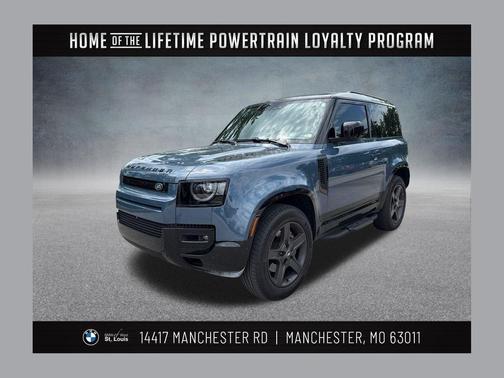 Tasman Blue Metallic 2025 Land Rover Defender 90 P400 X-Dynamic SE