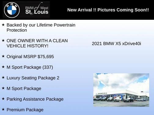 Arctic Gray Metallic 2021 BMW X5 xDrive40i