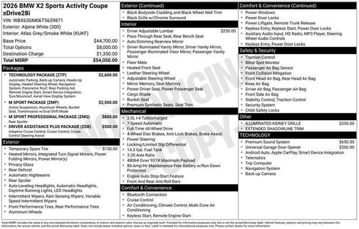 2026 BMW X2 xDrive28i