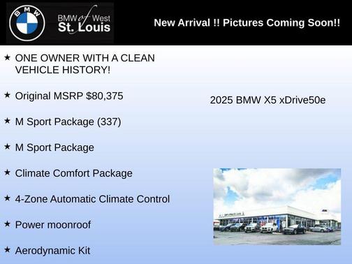 Carbon Black Metallic 2025 BMW X5 PHEV xDrive50e