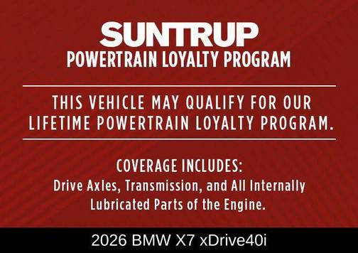 2026 BMW X7 xDrive40i