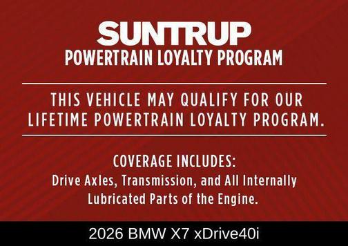 2026 BMW X7 xDrive40i