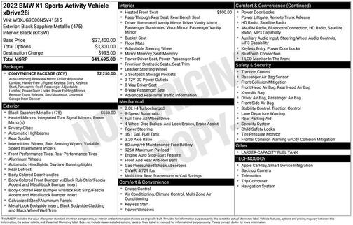 2022 BMW X1 xDrive28i