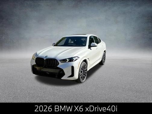 Mineral White Metallic 2026 BMW X6 xDrive40i