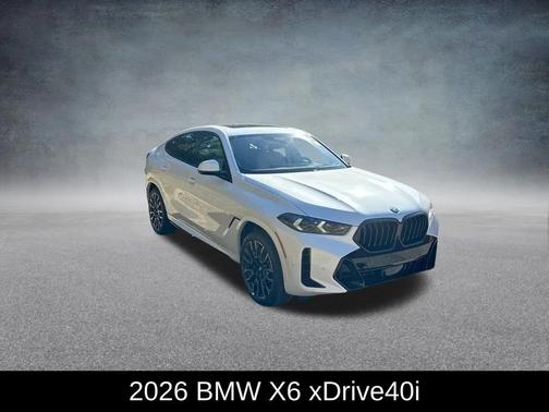 Mineral White Metallic 2026 BMW X6 xDrive40i