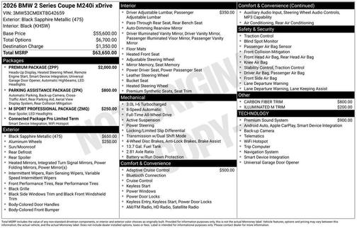 2026 BMW M240 i xDrive