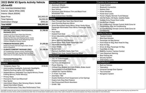 2022 BMW X5 xDrive40i