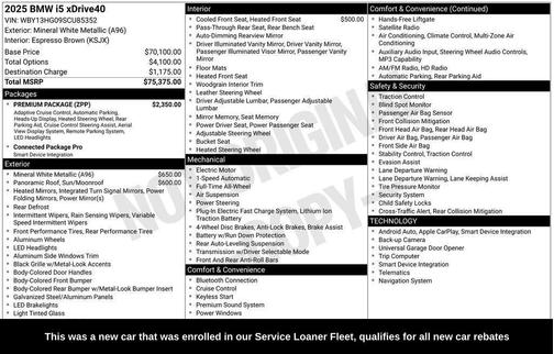 2025 BMW i5 xDrive40