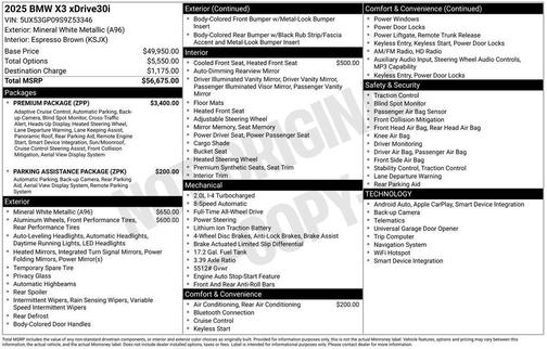 2025 BMW X3 30 xDrive
