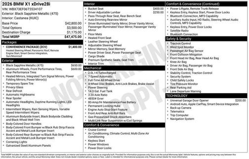 2026 BMW X1 xDrive28i