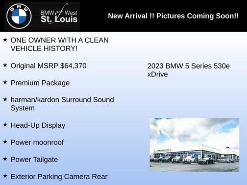 Skyscraper Gray Metallic 2023 BMW 530e Base