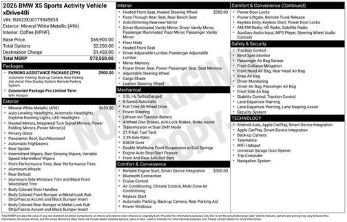 2026 BMW X5 xDrive40i