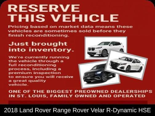2018 Land Rover Range Rover Velar P380 HSE R-Dynamic