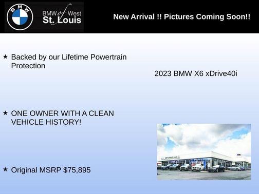 Black Sapphire Metallic 2023 BMW X6 xDrive40i