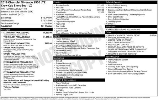 2019 Chevrolet Silverado 1500 LTZ