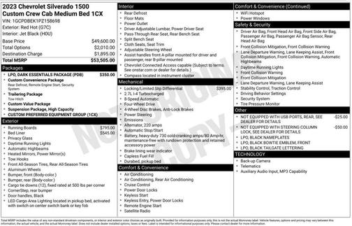 2023 Chevrolet Silverado 1500 Custom