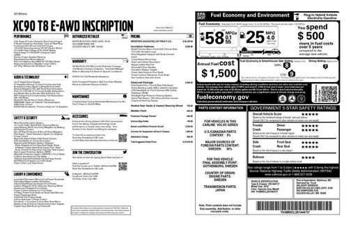 2019 Volvo XC90 Hybrid T8 Inscription