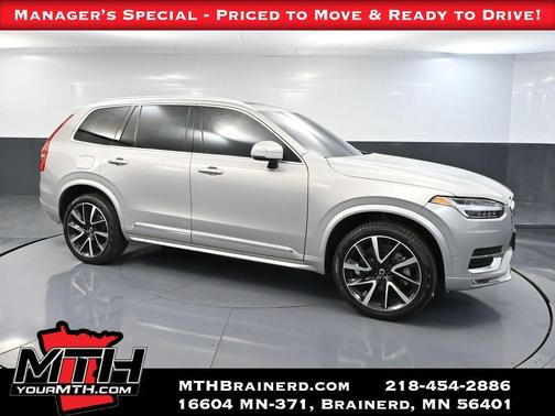 Silver Dawn Metallic 2024 Volvo XC90 B5 Plus Bright Theme